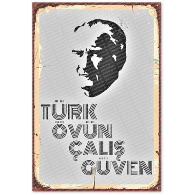 M.Kemal Atatürk Nostalji Ahsap Poster 1647