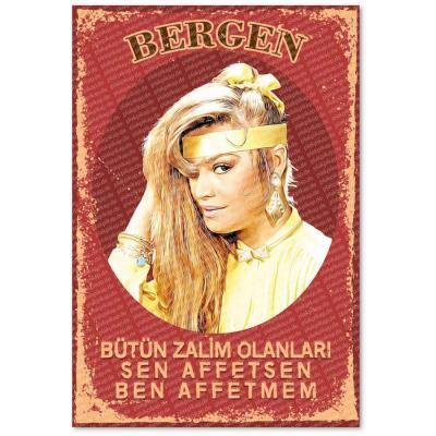 Bergen Ahsap Poster, Retro Duvar Resmi 11198