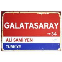 Galatasaray Duvar Resmi Retro Poster, Ahsap Resim | Holzposter