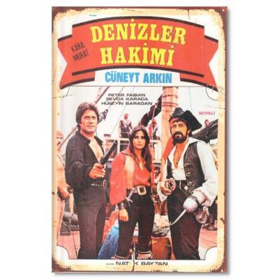 Cüneyt Arkin film posteri - Denizler Hakimi - Ahsap Poster 1684