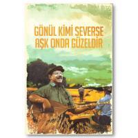 Neset Ertas Resim - Gönül Kimi Severse - Ahsap Poster