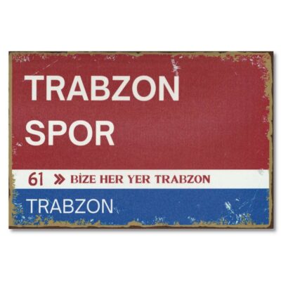 Trabzonsport Ahsap Duvar resmi Poster