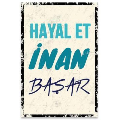 Ahsap Resim Hayal et inan basar