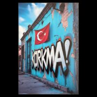 Holzposter Ahsap Duvar Resmi – “Korkma”