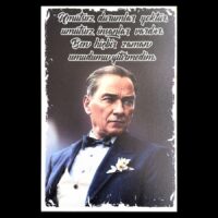 Duvar Dekoru Ahşap – Atatürk “Umutsuz Durumlar Yoktur” | Poster