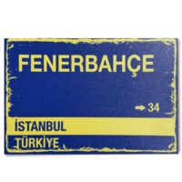 Fenerbahçe Ahşap Poster | Retro Holzposter | Wanddeko