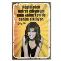 Holzposter Ahşap Duvar Resmi – Yıldız Tilbe -2